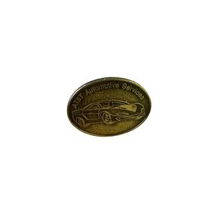 Vintage AT&T Automotive Services Brass Tone Sports Car Lapel Pin Collectible